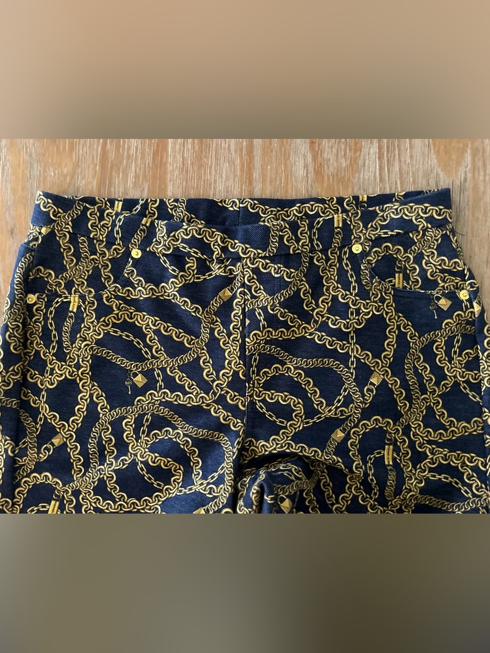 Michael Kors Stretch Chain Glitz Leggings - Picture 5 of 8
